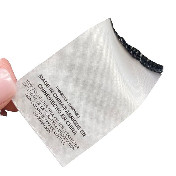 Nike Small Tank Top Dri-Fit Printed Black White Racerback Tee - Picture 3 of 6